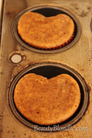 Cooked Heart Shaped Muffins